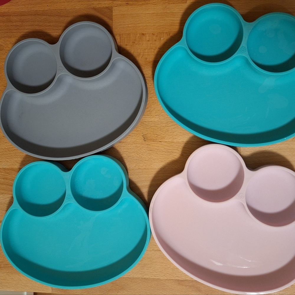 Abiie Octopod Frog Silicone Plates with Suction